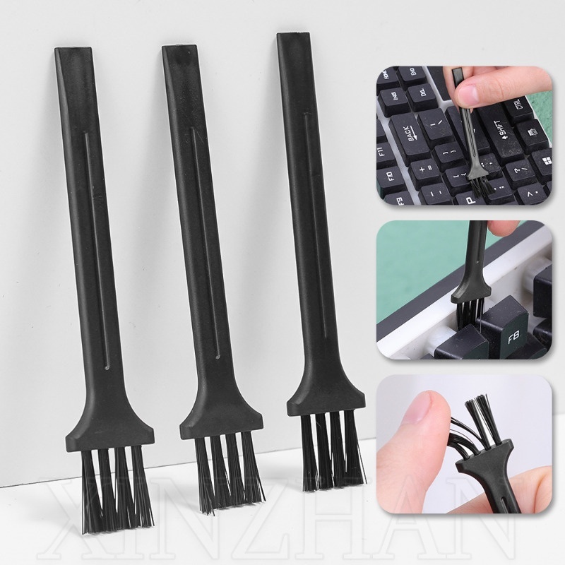[Entrega Rápida] Escova De Limpeza De Cabo Longo Para Teclado De Aplicação/Limpador De Lacunas Cabeça De Chuveiro Antien