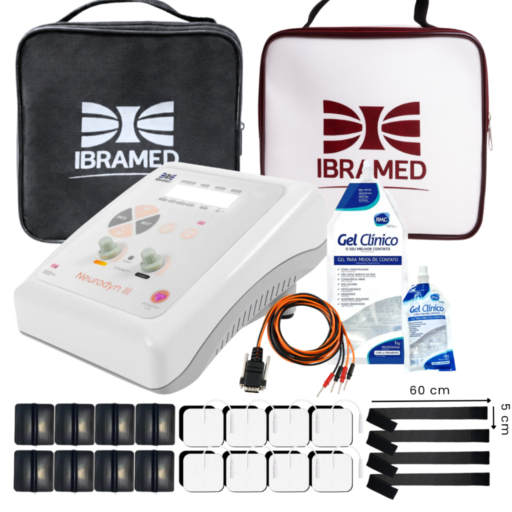 NEURODYN III Aparelho de TENS FES E Burst IBRAMED Fisioterapia Profissional 02 Canais