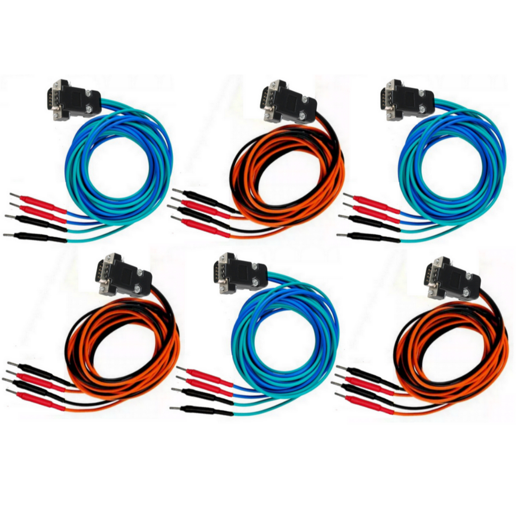 Kit 6 Cabos Tens Neurodyn II III Aussie Sport Compact  1,5m - Pinos Emborrachados