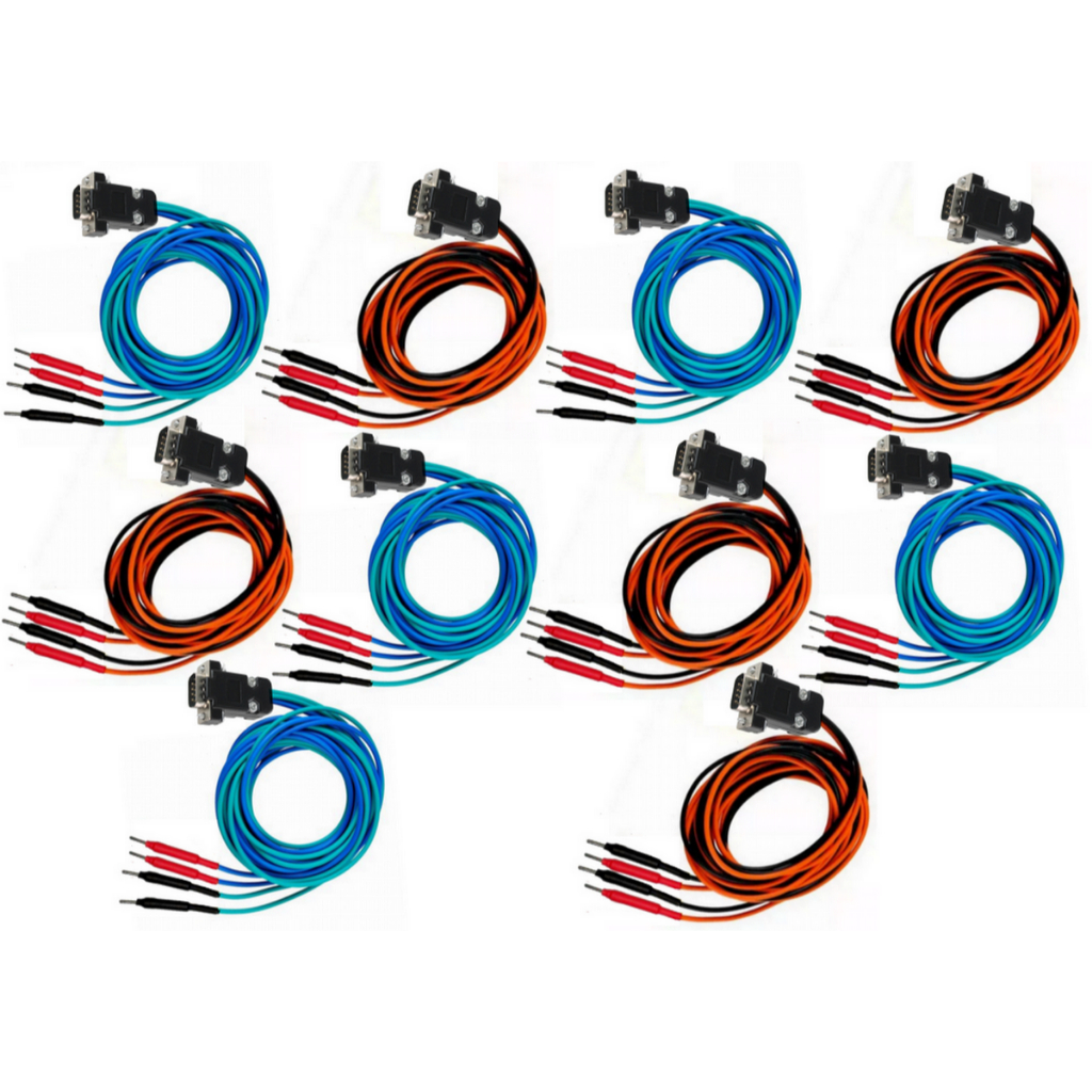 Kit 10 Cabos Tens Neurodyn Ii Iii Aussie Sport Compact 1,5m - Pinos Emborrachados