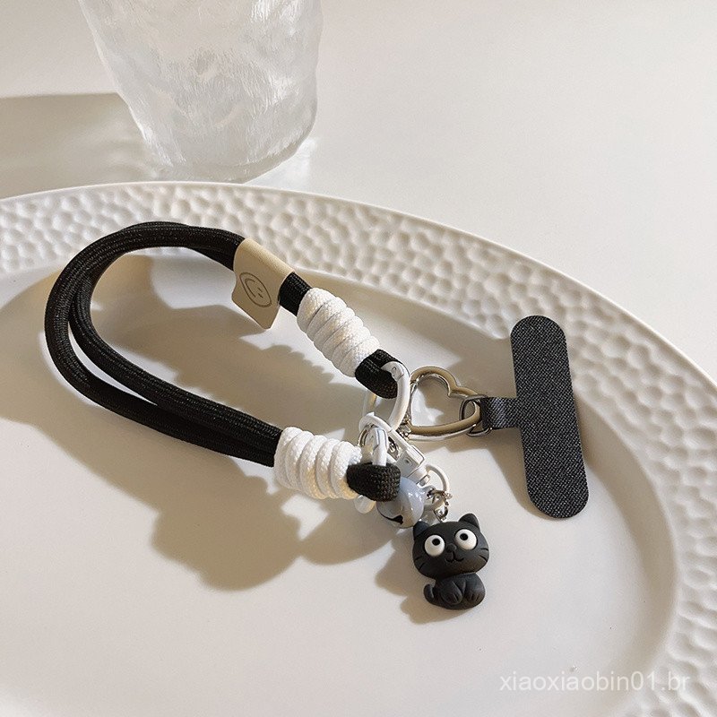 [PYDM] Influenciador ins alça de pulso estilo curto capa de telefone cordão corda de Nylon cordão resistente à sujeira e