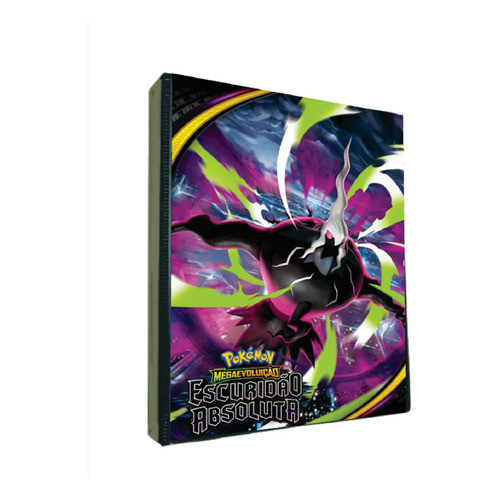 Fichario Escuridao Absoluta Mega Darkrai Porta 360 Cartas Preto