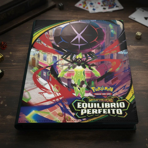 Equilibrio Perfeito Fichario Mega Zygarde Porta 360 Cartas Preto