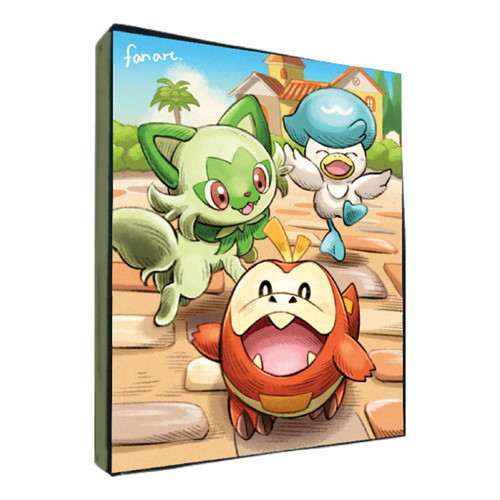 Fichário Album Sprigatito  Fuecoco Quaxly Porta 360 Cartas