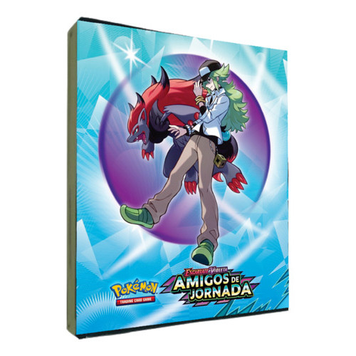 Fichário Amigos De Jornada Zoroark Pokémon Porta 360 Cartas