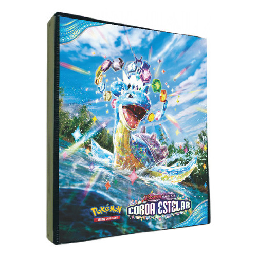 Lapras Coroa Estelar Album Pokemon Porta 360 Cartas Cards
