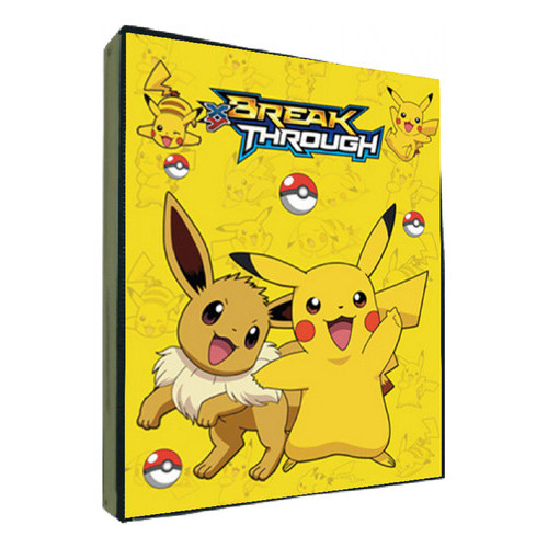 Pikachu Eevee Album Pokemon Capa Dura Porta 360 Cartas Cards