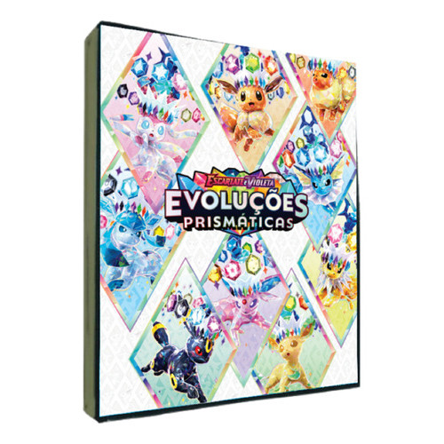 Fichário Evolucoes Prismaticas Eevee Pokémon Porta 360 Carta