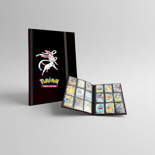 Album Fichário Pasta 3x3 Para 360 Cartas Pokemon Sylveon