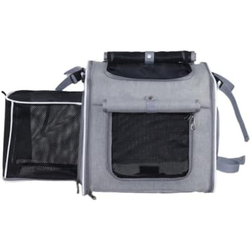 Fenteer Industrial Carrier Pet Backpack Cat Travel Com Painéis De Malha E Janela Zíper Corpo De Poliéster Para Fácil Ace