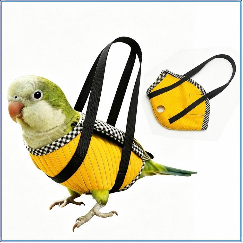 FAYSHOW Parrot Vest Carrier , Alça Ajustável Anti Fuga Bird Bag , Portátil Respirável Backpack