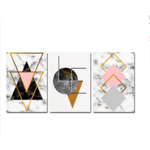 Kit Quadro Decorativo 3 Peças Amor Love Geometria Namorado Casal Triangulo Losango Gratidão Paixão Sala Quarto Presente Vintage abstrato Promoção