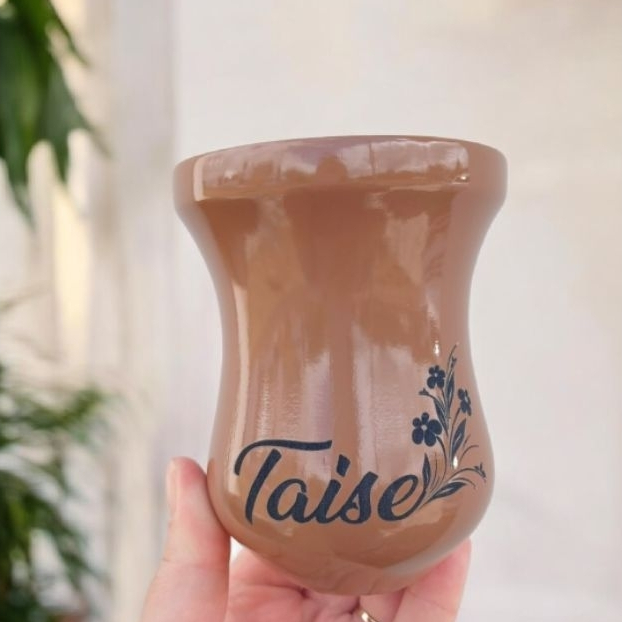 cuia de madeira modelo bago(personalizamos com qualquer nome)