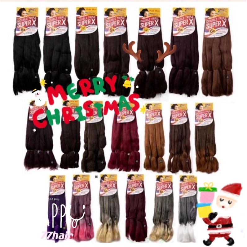 30UN Cabelo Super Jumbão SUPER X ZhangHair 400 gramas Cores variadas - Jumbo para tranças longas, Box Braid, Dread locks, Twist