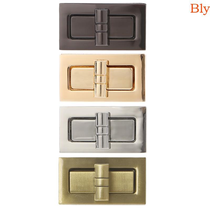 Bly Metal Retângulo Forma Fecho Turn Locks Twist Bolsa Hardware