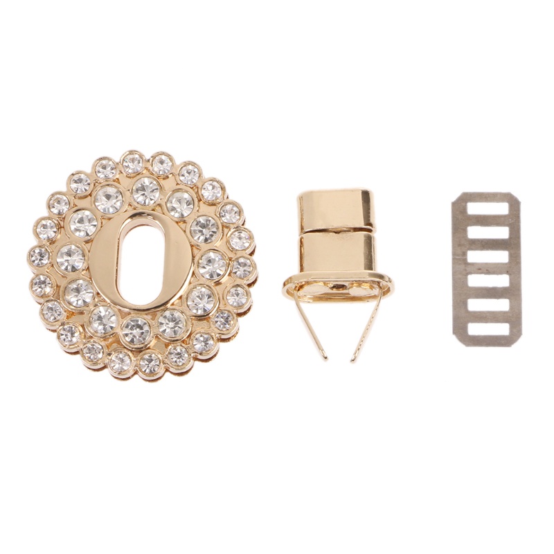 Estone Feminino Para Strass Metal Fecho Turn Twist Bolsa Ombro Pu