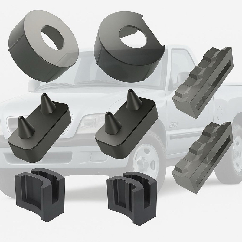 Kit Reparo Bucha Dobradiça S10 Tampa Traseira 1995/1996/1997/1998/1999/2000/2003/2004/2005/2006/2007/2008/2009/2010/2011