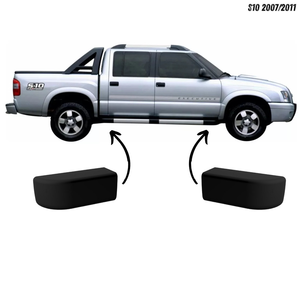 Par Ponteira Estribo S10, Blazer 2007 a 2011