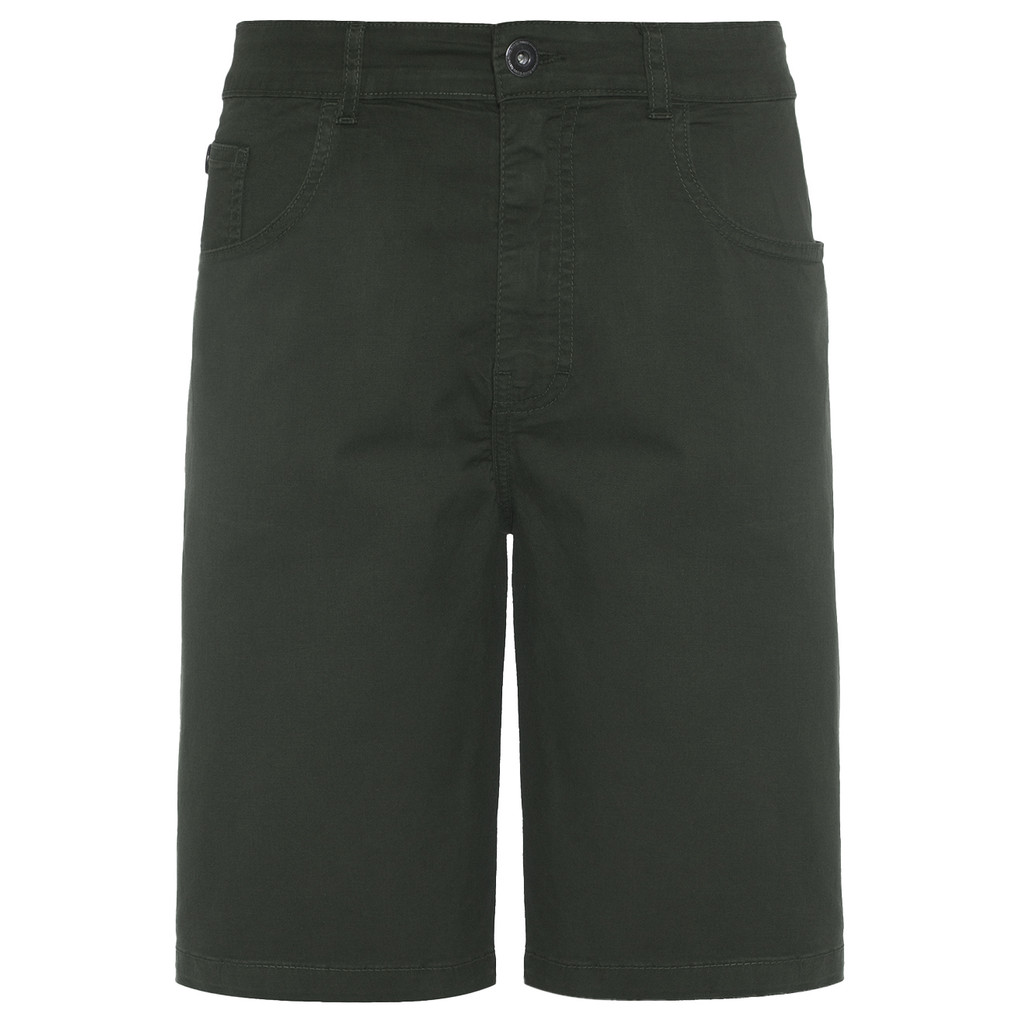 Bermuda Ellus Sarja Masculina Color Canvas Rock 5 Pockets Original Verde Militar