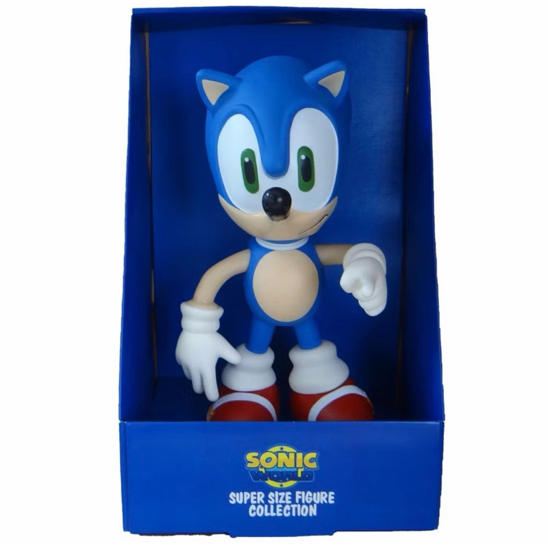 Boneco Sonic Collection Grandes  Articulado Super Size  - Sonic World 24cm