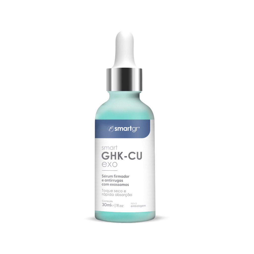 Sérum Exo GHK Cu 2 geração 30ml Exossomos Ácido Hialurônico Firmeza e Elasticidade Smart GR