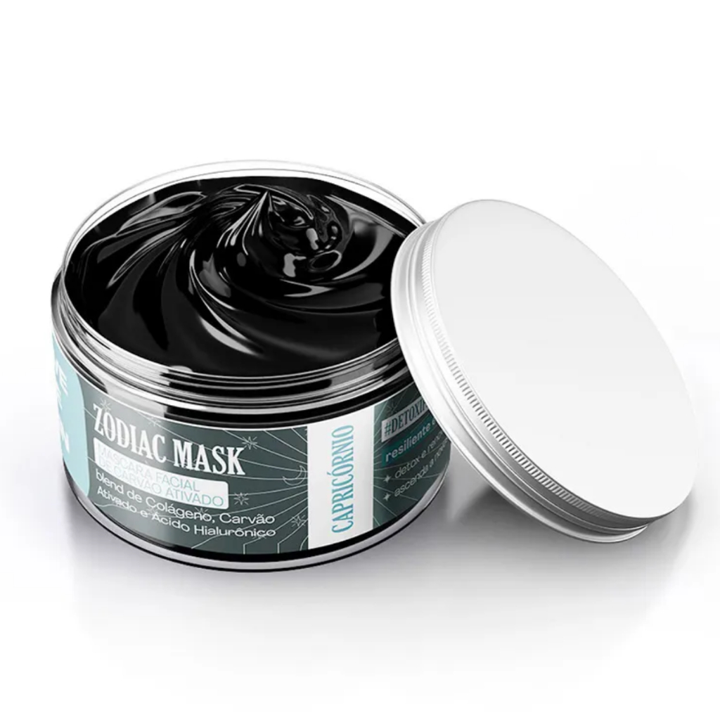 Máscara Facial Carvão Ativado Capricórnio Zodiac Mask Smart