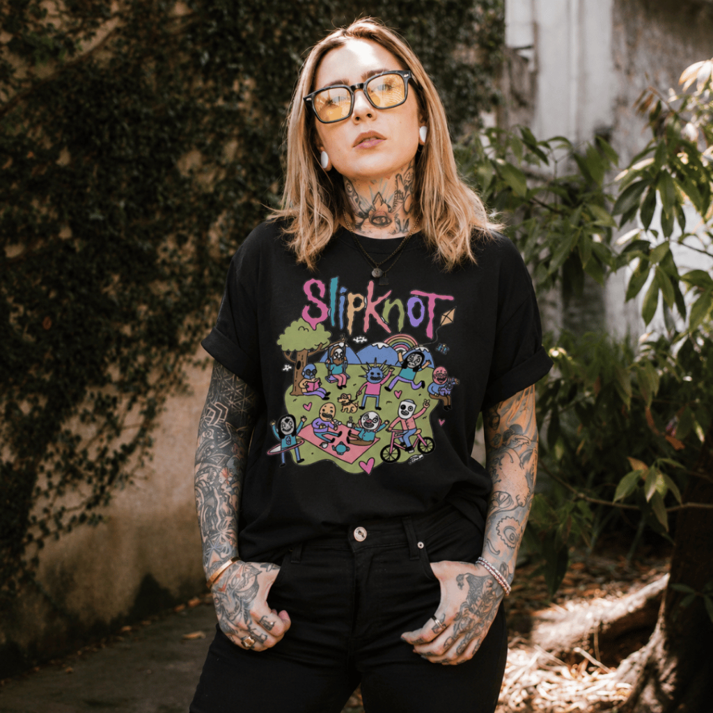 Camiseta Basica Camisa Algodao Slipknot Sean Solomon Cute Tour 2022 T-Shirt Rock N Roll Unissex