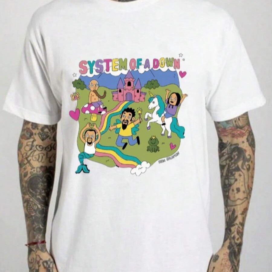 Camiseta System of a Down Sean Solomon Banda Internacional Rock Arte Blusa Unissex 100% Algodão