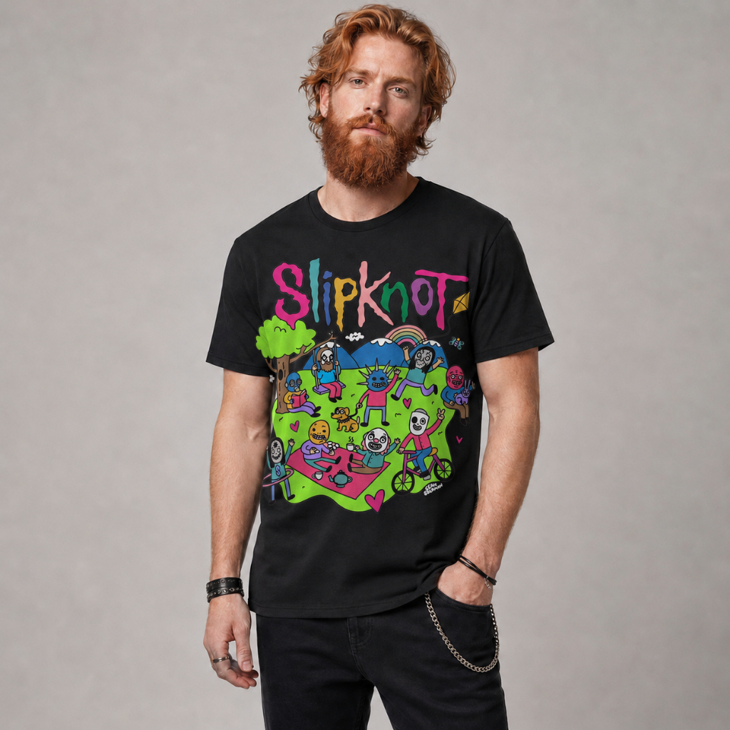 Camiseta Slipknot, Camiseta banda de Rock, Camisa  Sean Solomon, Slipknot, 100 ALgodao Envio Rapido.