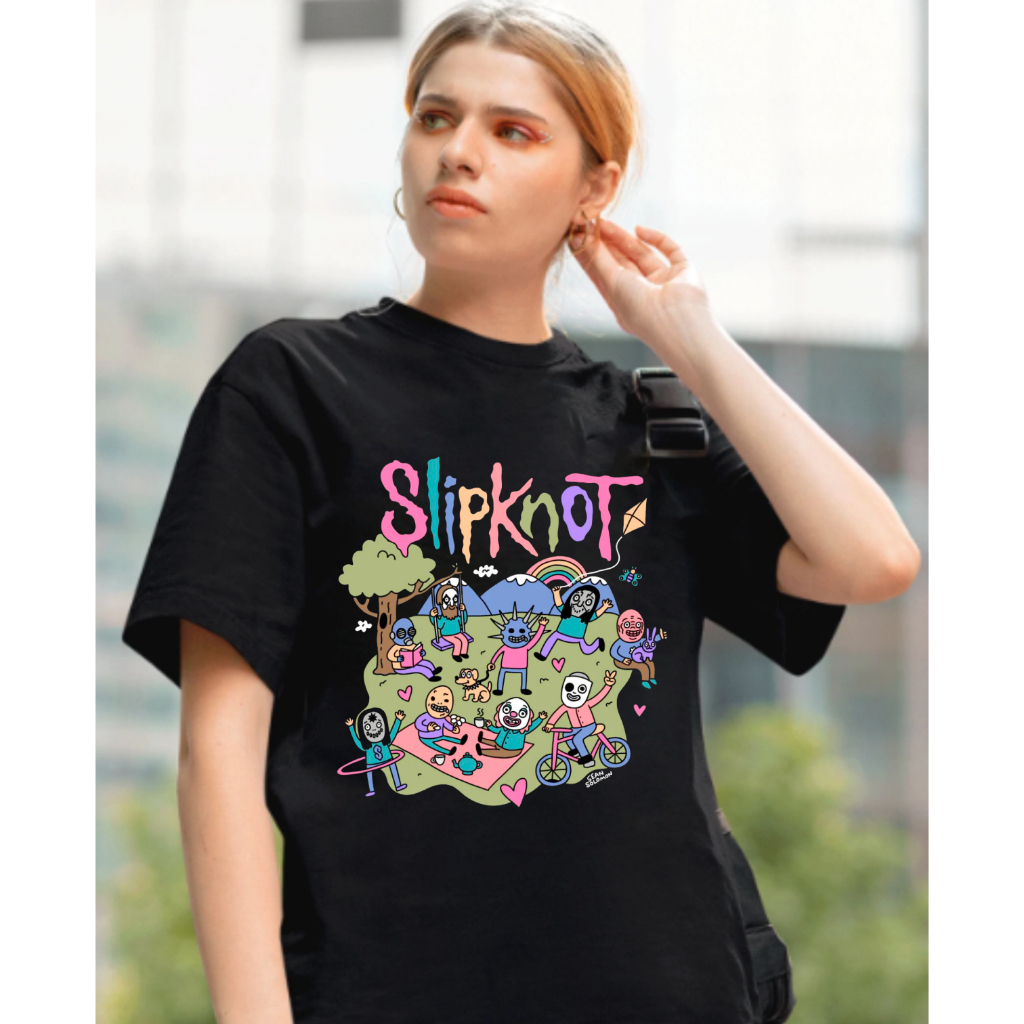 Camiseta Slipknot Sean Solomon Cute Tour Rock N Roll