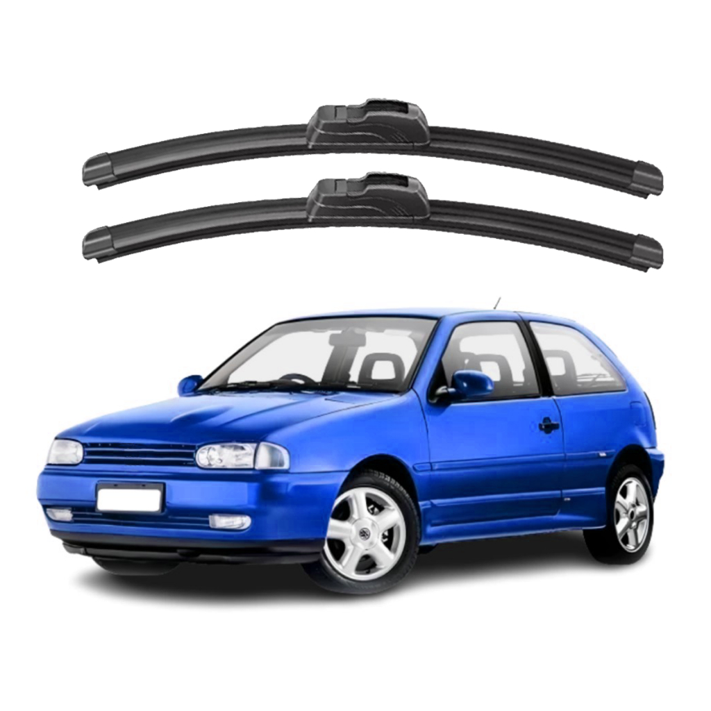 Par Palheta Limpador Parabrisa Silicone Gol G2 1995 À 1999