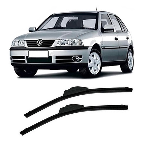 Par Palhetas Limpador Parabrisa Silicone Gol G3 1999 À 2005 Promoção
