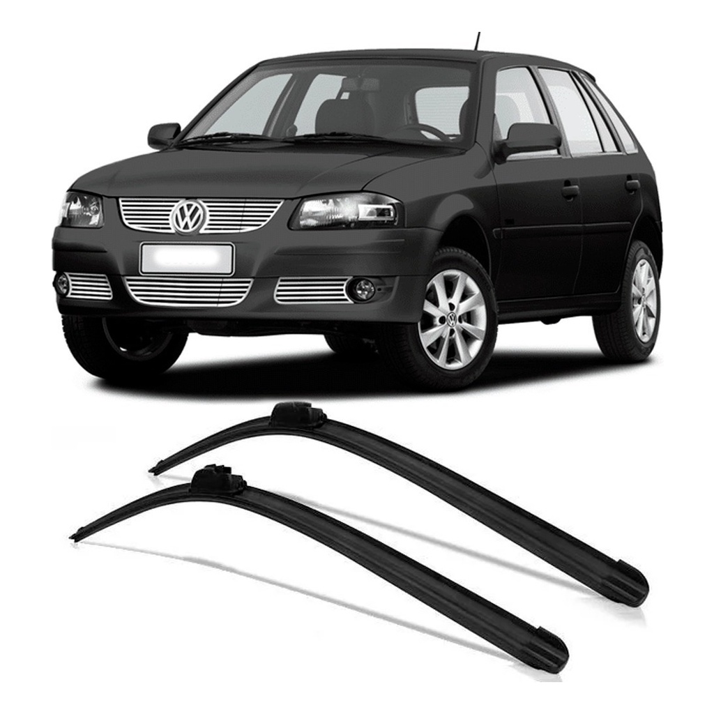 Par Palhetas Limpador Parabrisa Silicone Gol G4 2005 À 2009 Promoção