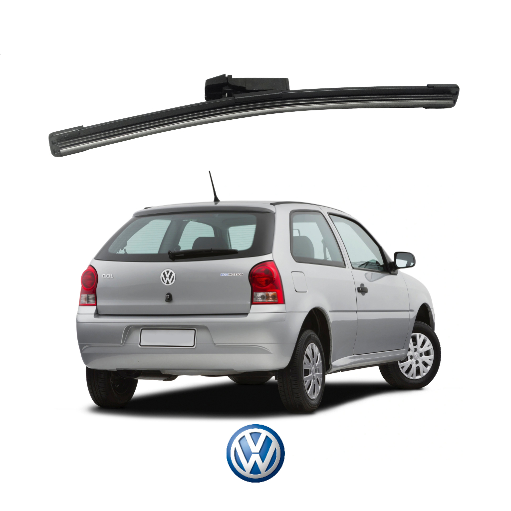 Paleta Parabrisa Traseiro Volkswagen Gol G4 2006 2007 2008 Limpa Para-brisa De Silicone