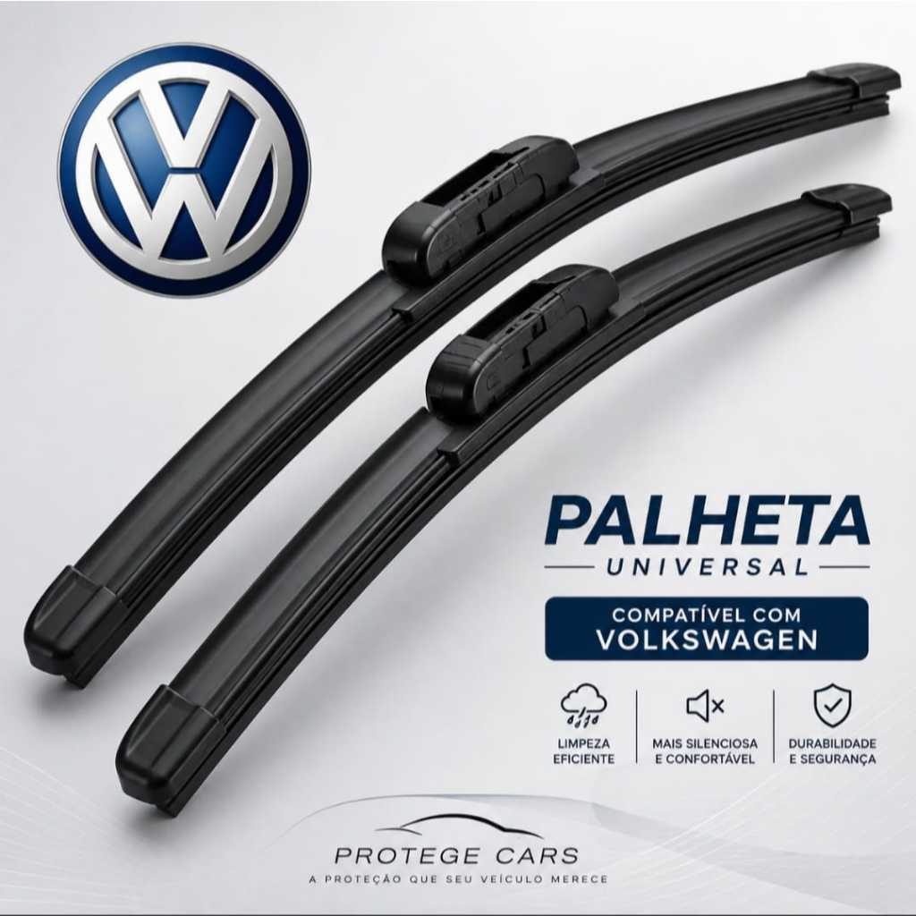 par de palheta dianteira limpador de parabrisa silicone resistente Gol Voyage Saveiro fox polo