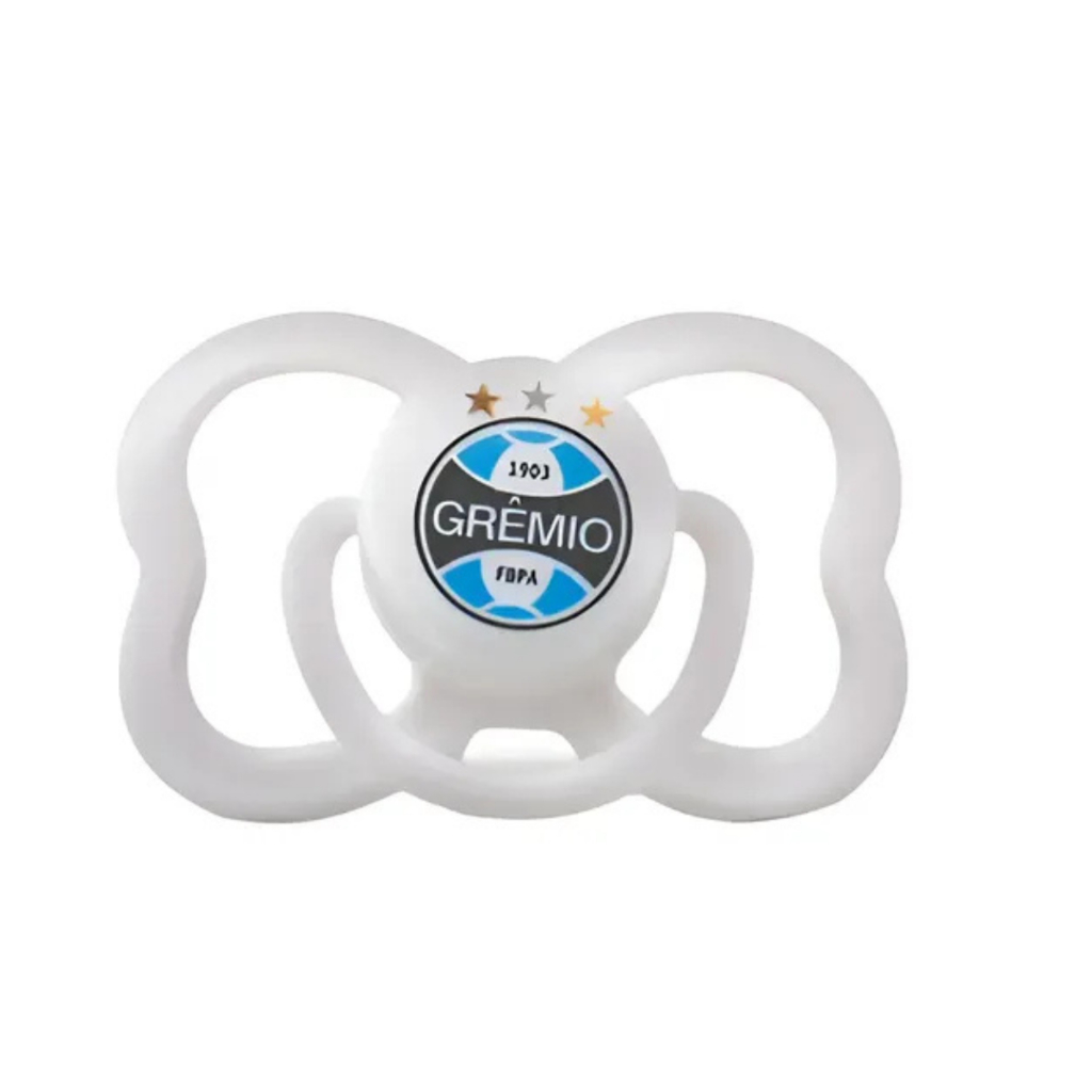 Chupeta Kids Gol Grêmio Silicone 0 À 6 Meses Oficial