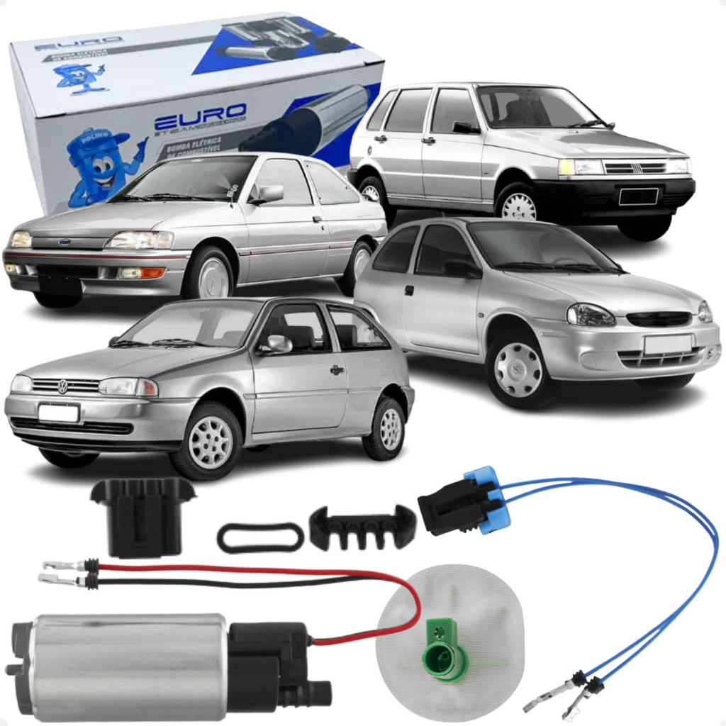 Jogo Refil Bomba Bi-Combustível Universal Flex Fiat Ford Volkswagen Original Euro