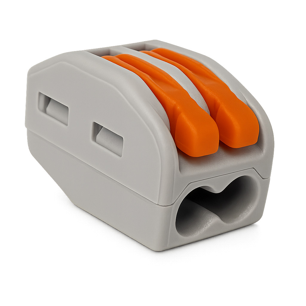 KIT 05 CONECTOR EMENDA KV222-412 2 VIAS CABOS 0,08-2,5MM