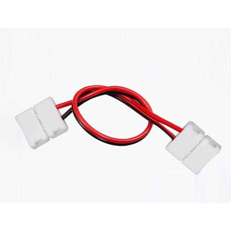 10 Emenda Rápida Fio Conector P/ Fita Led 3528 5050  10mm 2 Vias