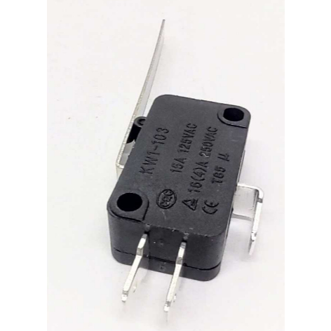 10x Chave Micro Switch KW11-7-3 3T 16A Haste 60mm - KIT 10 PÇS
