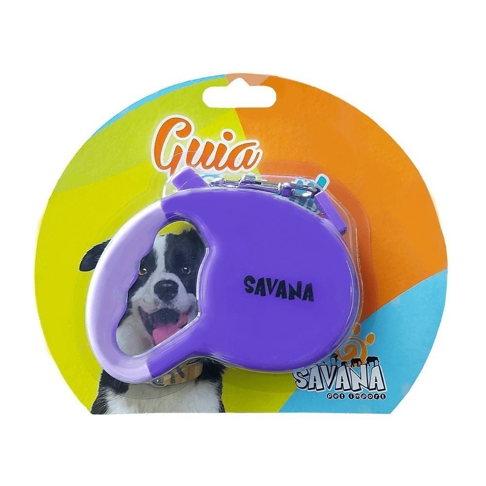 Guia Pet Retrátil Savana 3M Para Cães Até 10KG