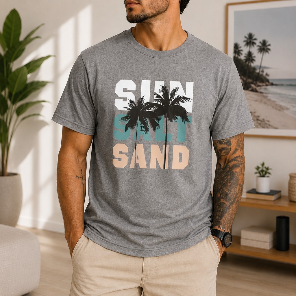 Camiseta Básica Camisa Masculina Sun Salt Sand | Diversas Cores E Modelos Confortável Leve Estiloso