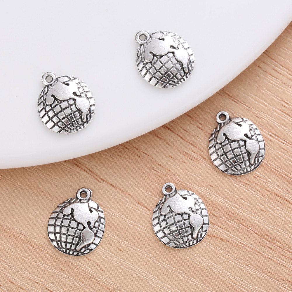 20pcs Fashion Vintage American Continent Charm Accessories for Women's DIY Jewelry Fazendo Brincos De Pulseira Pingente