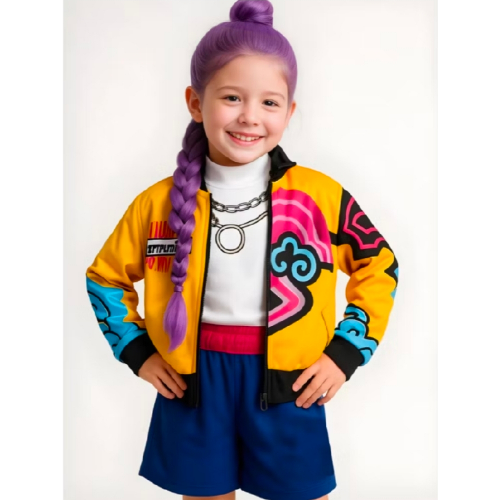 Fantasia Infantil Guerreiras do K-pop Rumi