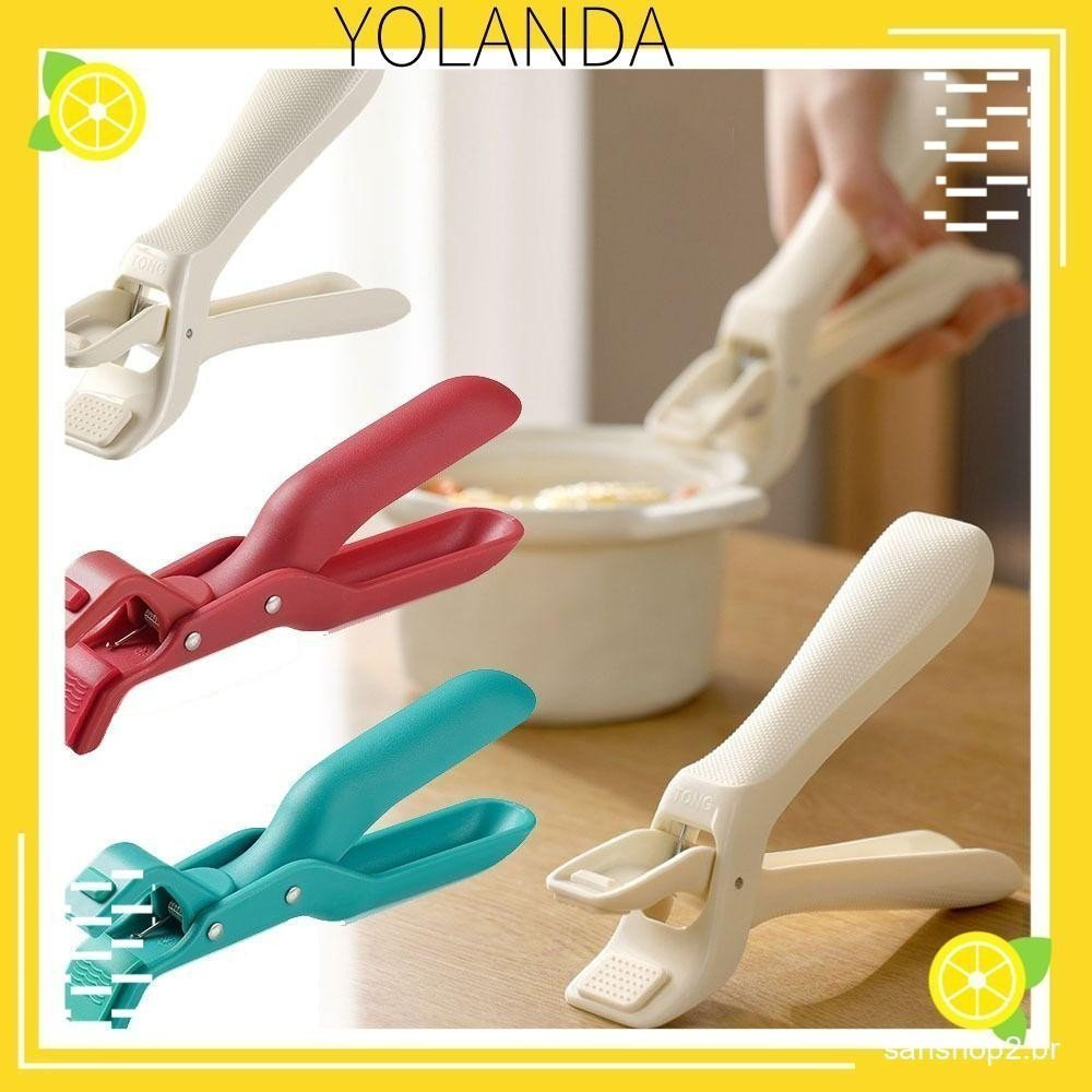 YOLANDAGOODS Clipe Anti Escaldante , De Tigela De Cozinha De Silicone Antiderrapante , Clipes De Panela Duráveis De Pinç
