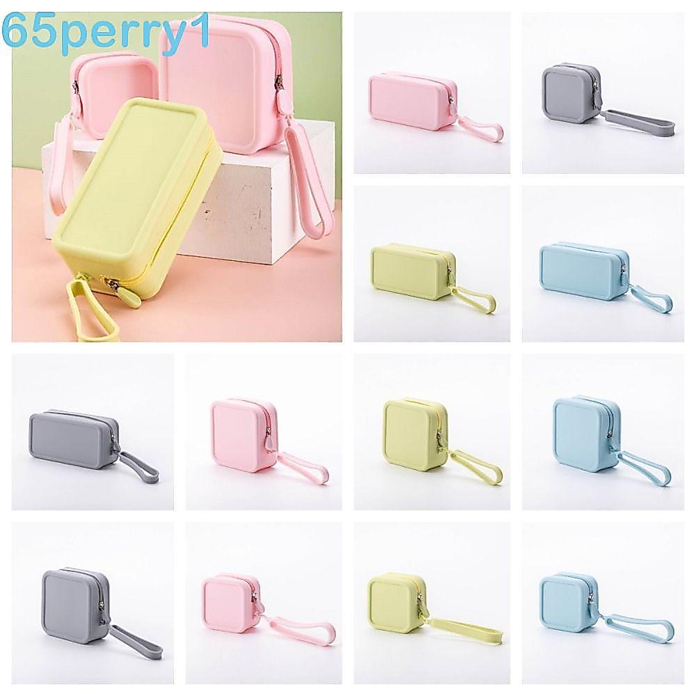 PERRY1 Bolsa Cosmética De Silicone , De Armazenamento Multifuncional Retangular De Grande Capacidade , Suporte Para Pinc