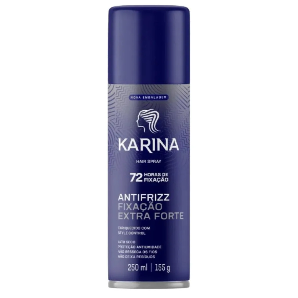 Karina Hair Spray Fixação Extra Forte Controle&volume 250ml
