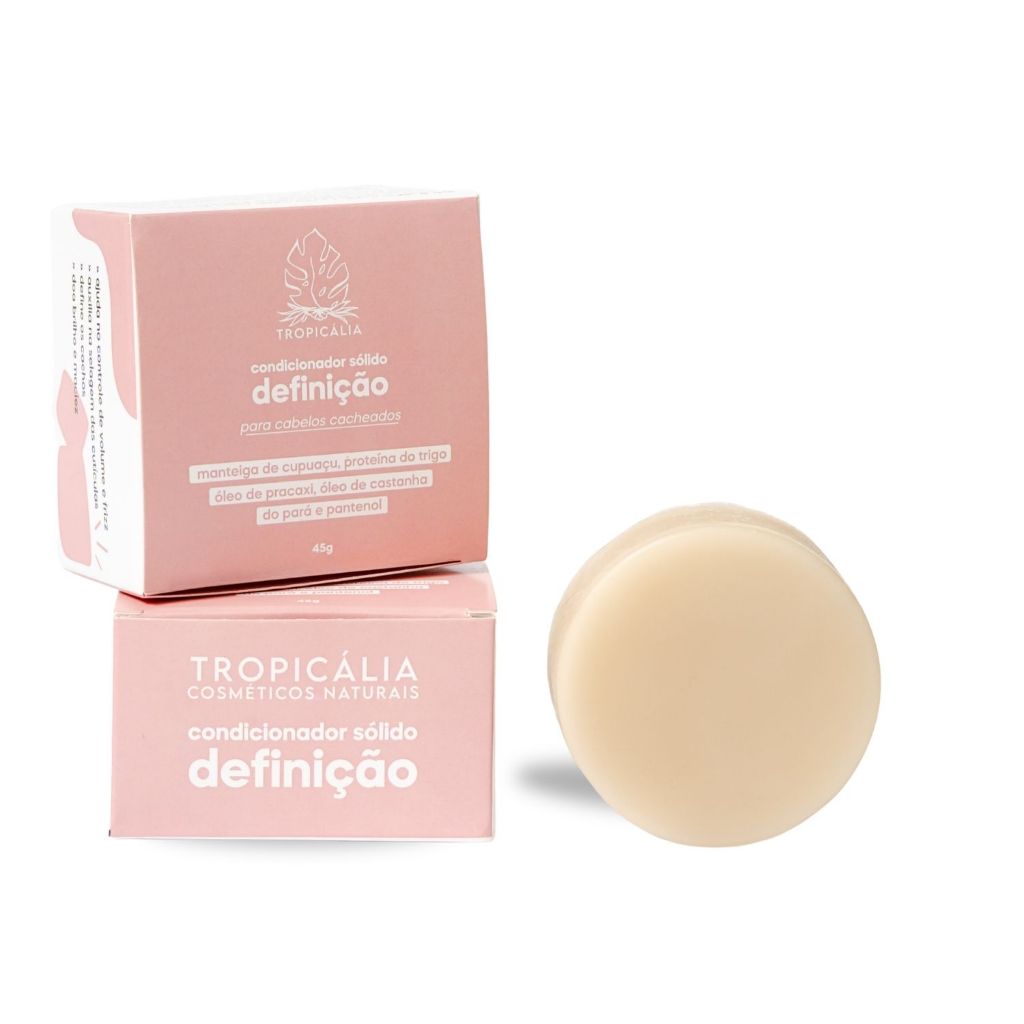 Condicionador Sólido para Definição de Cachos, Controle de Volume e Frizz - Tropicália Cosméticos