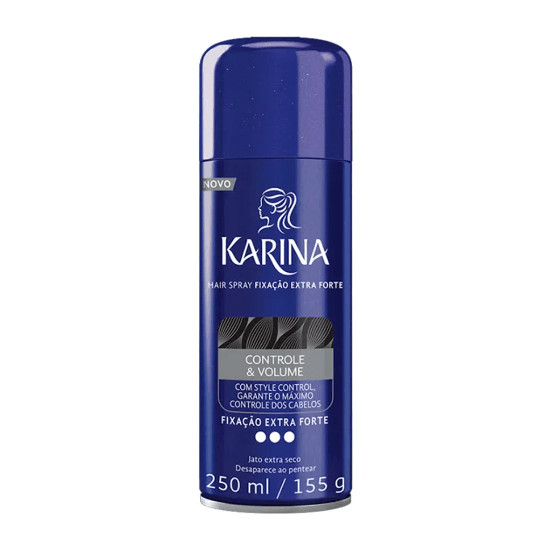 Spray Fixador Para Cabelos Karina Controle E Volume Extra Forte 250ml