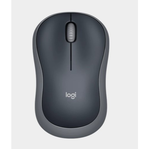 Mouse Sem Fio Logitech M185 Cinza 2.4GHz Óptico 1000 DPI Compacto USB Pilha AA Original